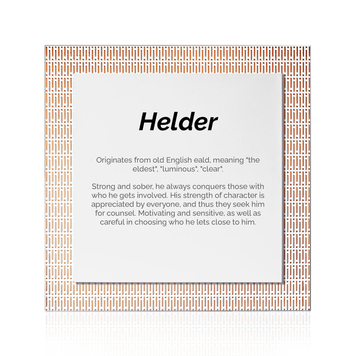 Quadro Significado do Nome Hélder