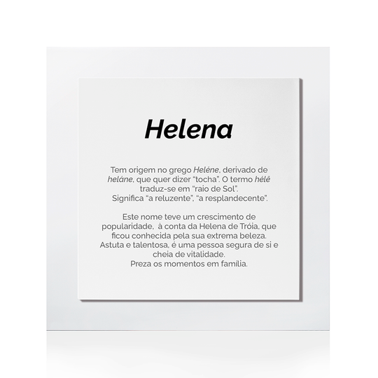 Quadro Significado do Nome Helena