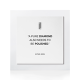 Quadro decorativo "Um diamante puro..."