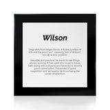Quadro Significado do Nome Wilson