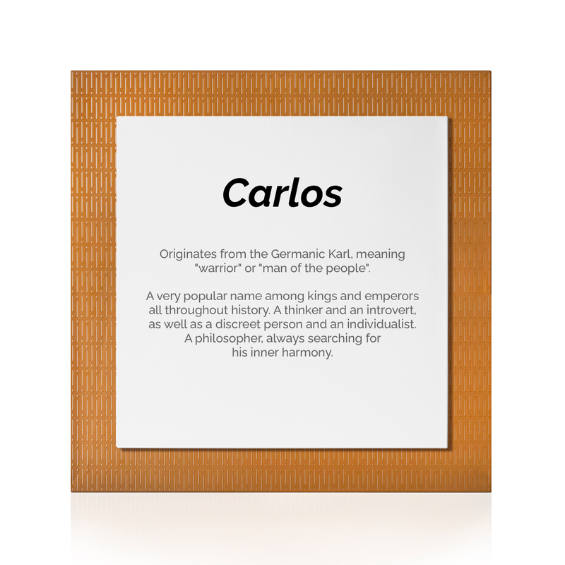 Quadro Decorativo Significado do Nome Carlos - YOUPi! – YOUPi! • YOUR BEST  FEELING