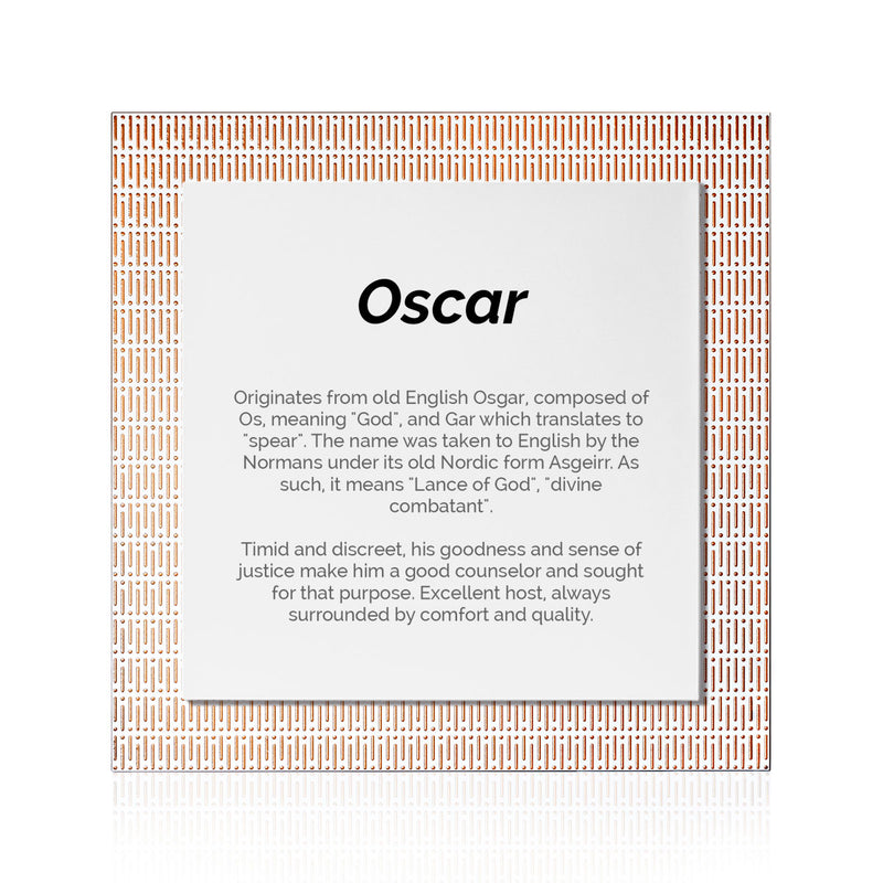 Quadro Significado do Nome Óscar – YOUPi! • YOUR BEST FEELING