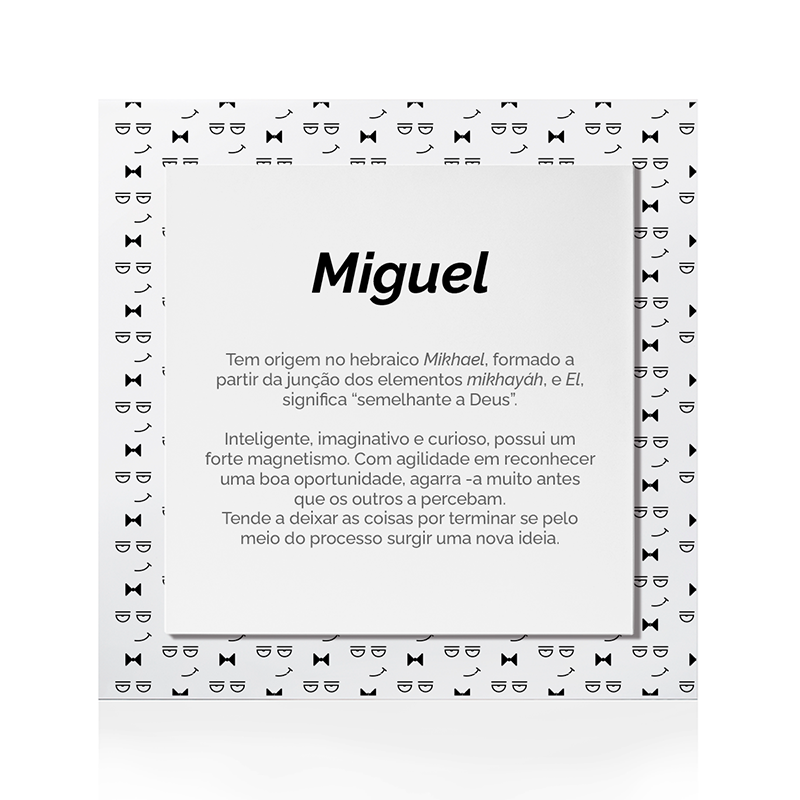 Quadro Significado do Nome Miguel
