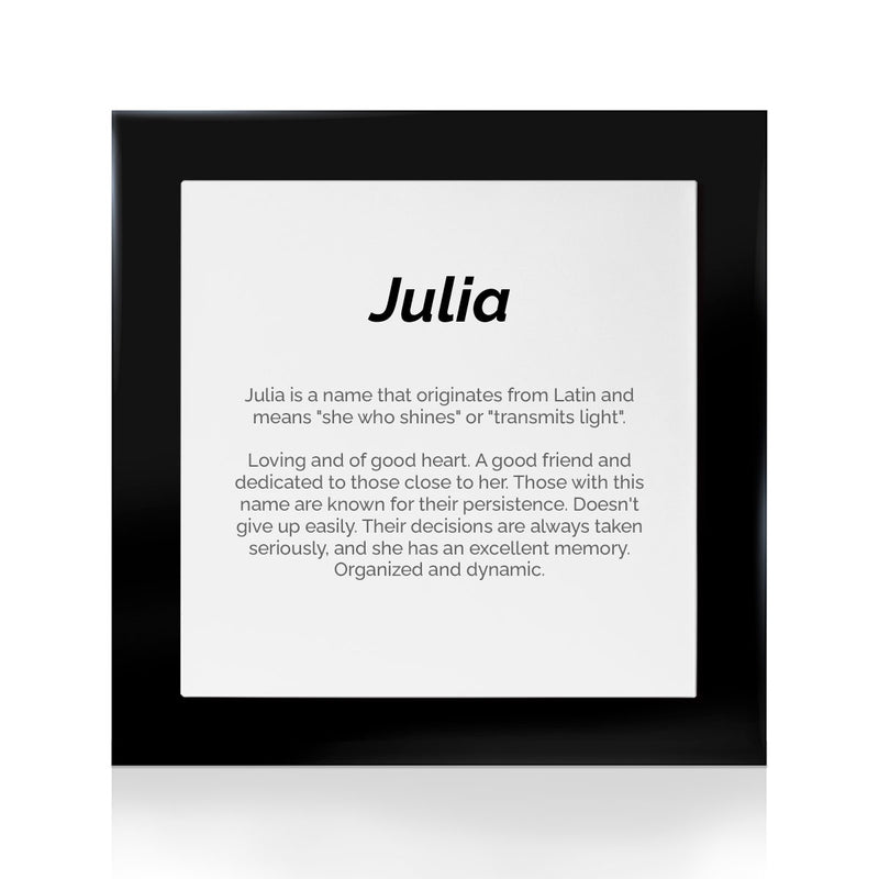 Quadro Significado do Nome Júlia