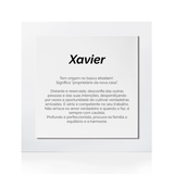 Quadro Significado do Nome Xavier – YOUPi! • YOUR BEST FEELING