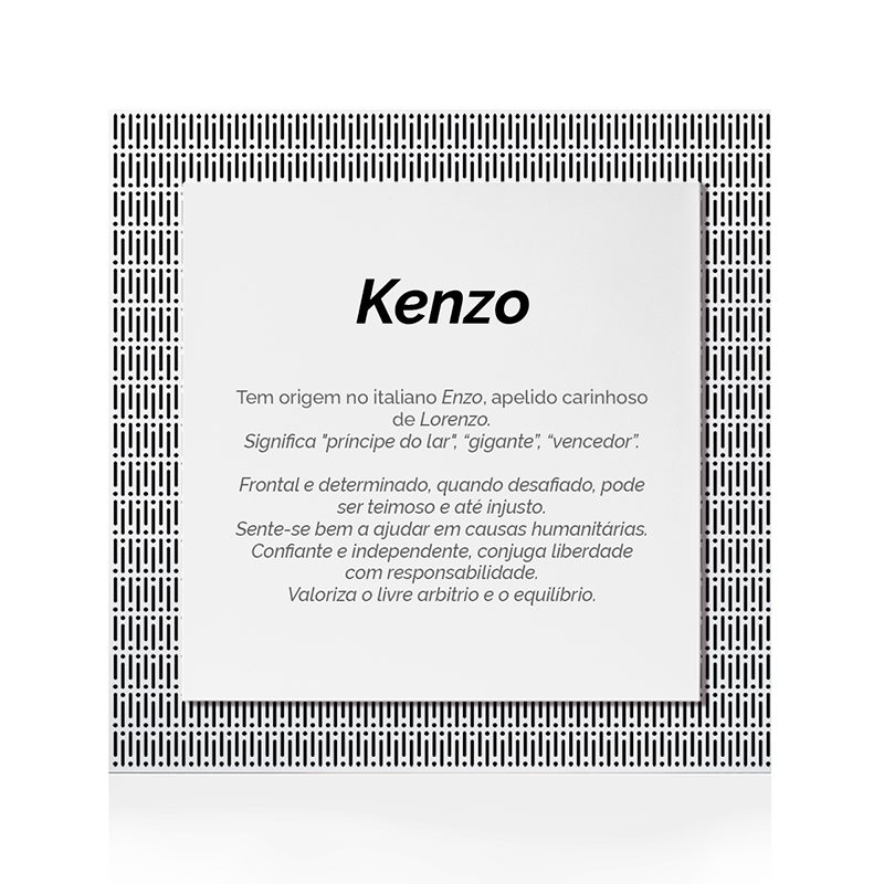 Quadro Significado do Nome Kenzo