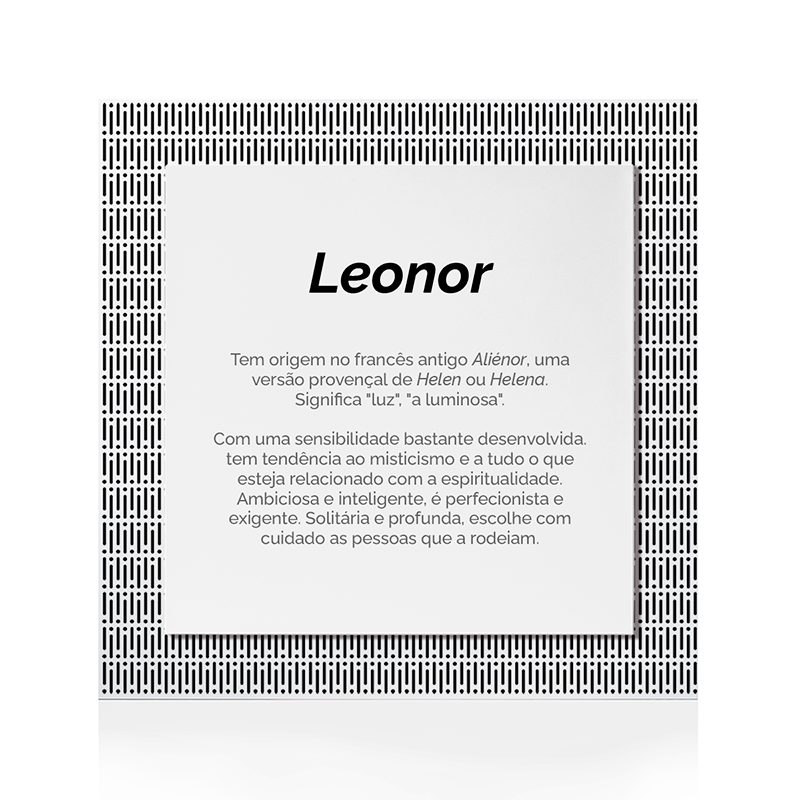 Quadro Significado do Nome Leonor