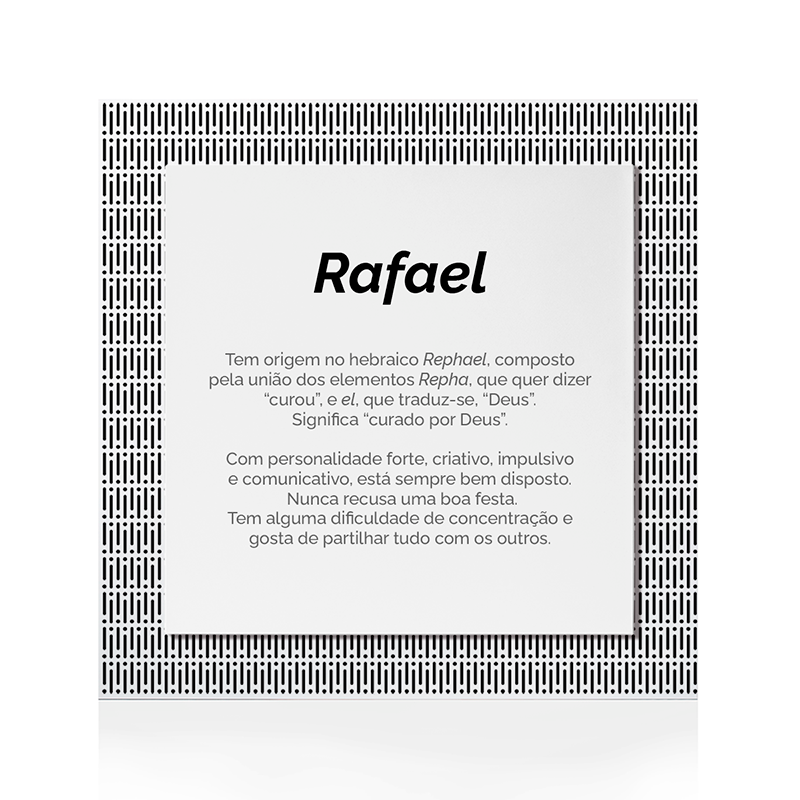 Quadro Significado do Nome Rafael