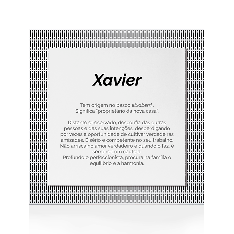 Quadro Significado do Nome Xavier