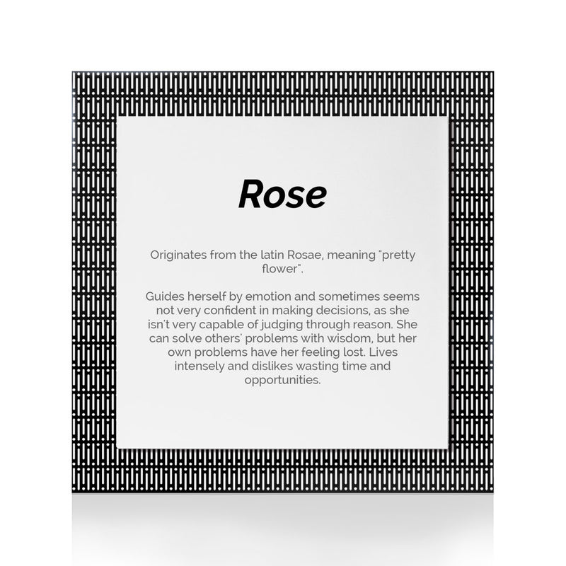 Quadro Significado do Nome Rosa