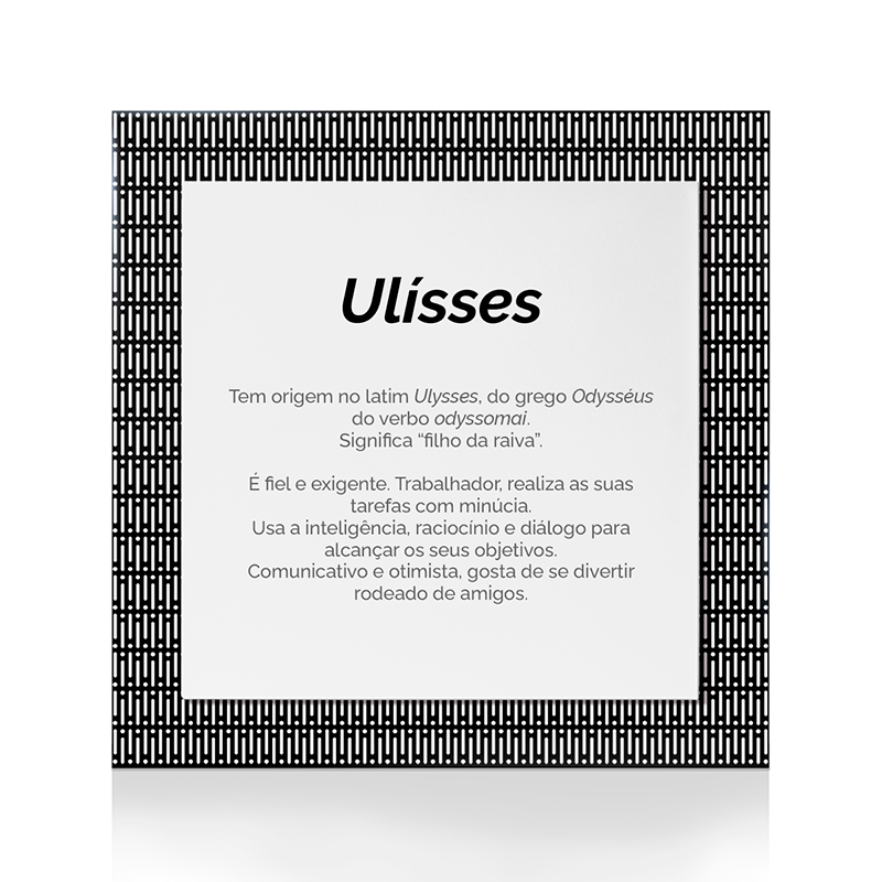 Quadro Significado do Nome Ulisses